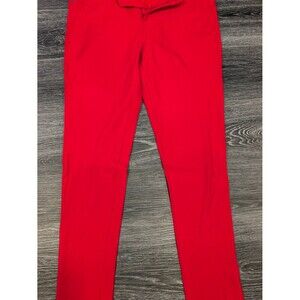 Women’s Red Jeggings – Stretch Pull-On Slim Fit